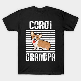 Corgi Grandpa Proud Dogs T-Shirt